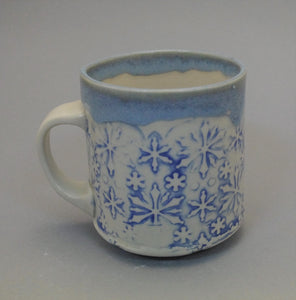Snowflake Mug with rounded bottom